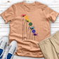 Rainbow Dandelion Golf Heathered Tee