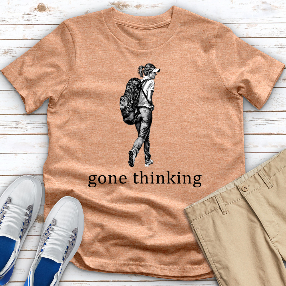 Gone Thinking Heathered Tee