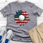 USA Flower To Golf Ball Heathered Tee