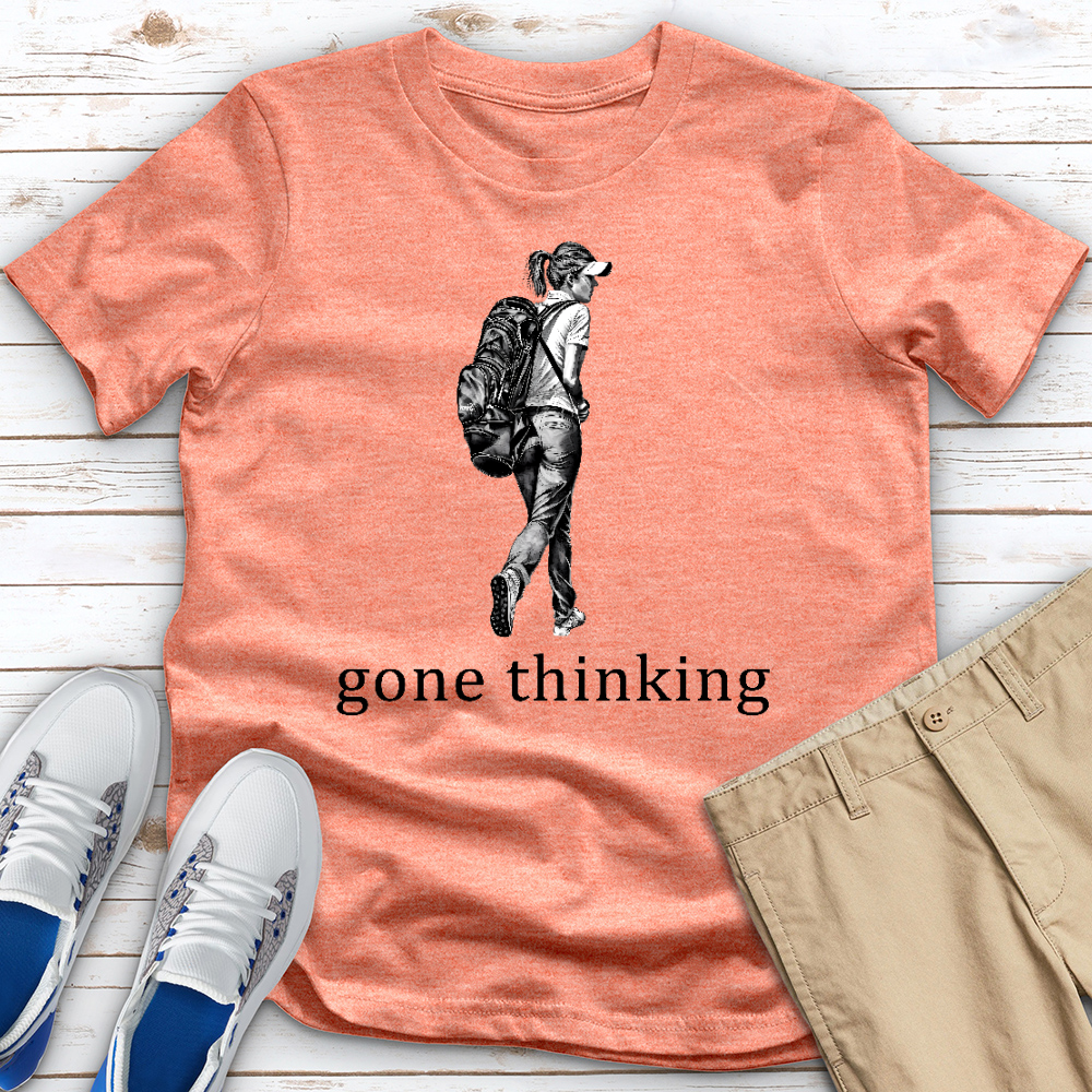 Gone Thinking Heathered Tee