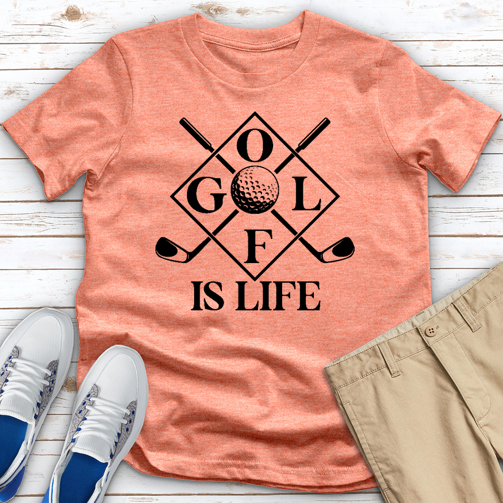 Golf Is Life 04 Heathered Tee