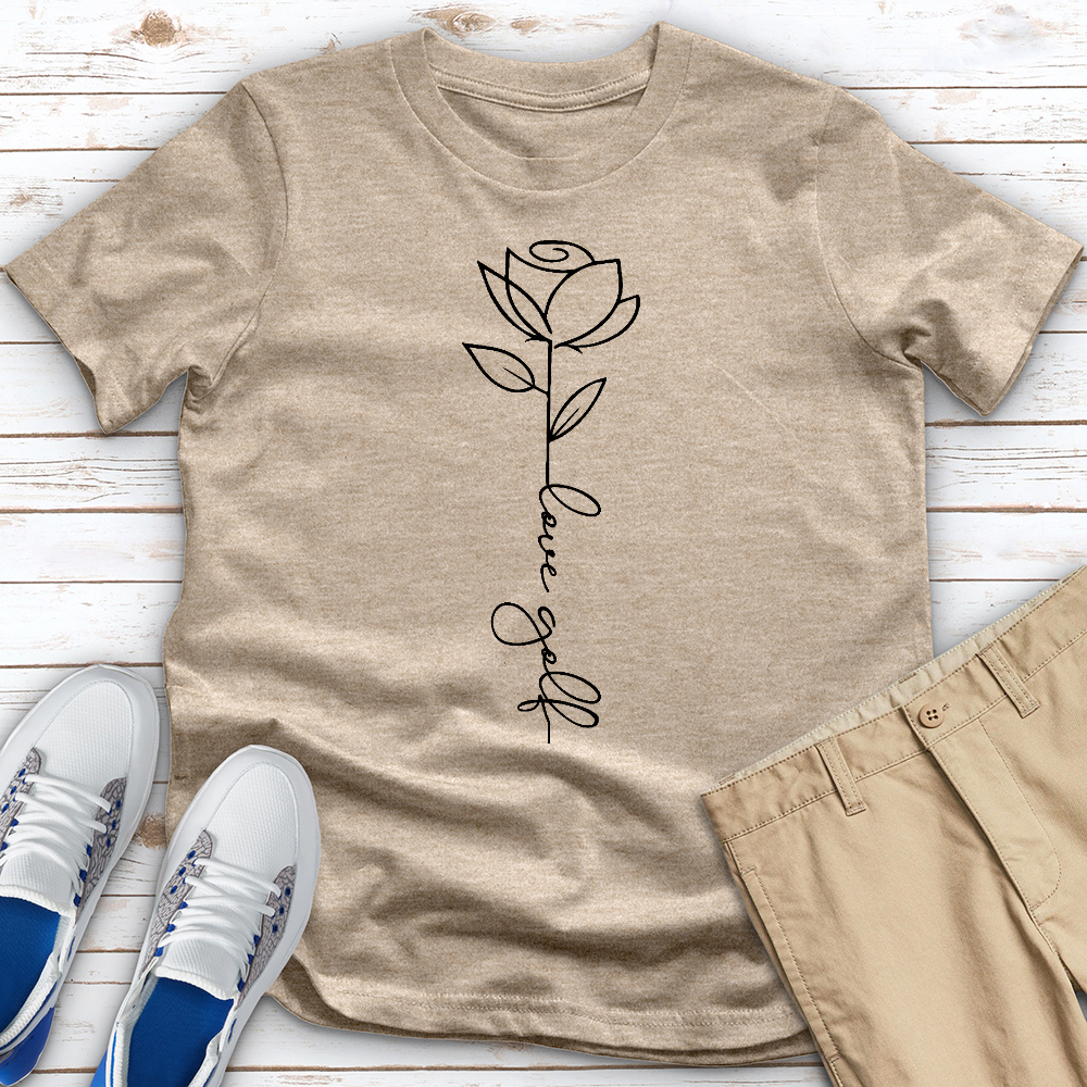 Love Golf Heathered Tee