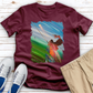 Female Golfer Oil Painting Tee