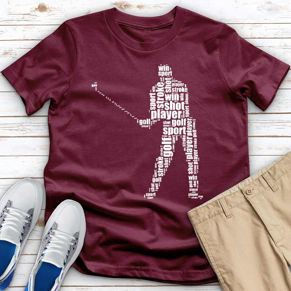 Typography Golf Tee