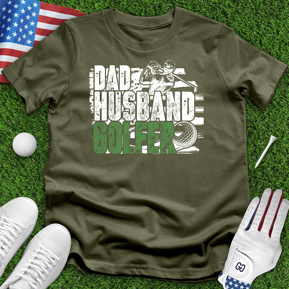 Dad Husband Golfer Tee