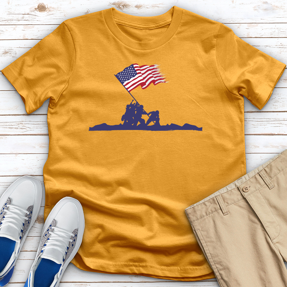 Soldiers Raising Flag Tee