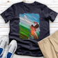 Female Golfer Oil Painting Tee