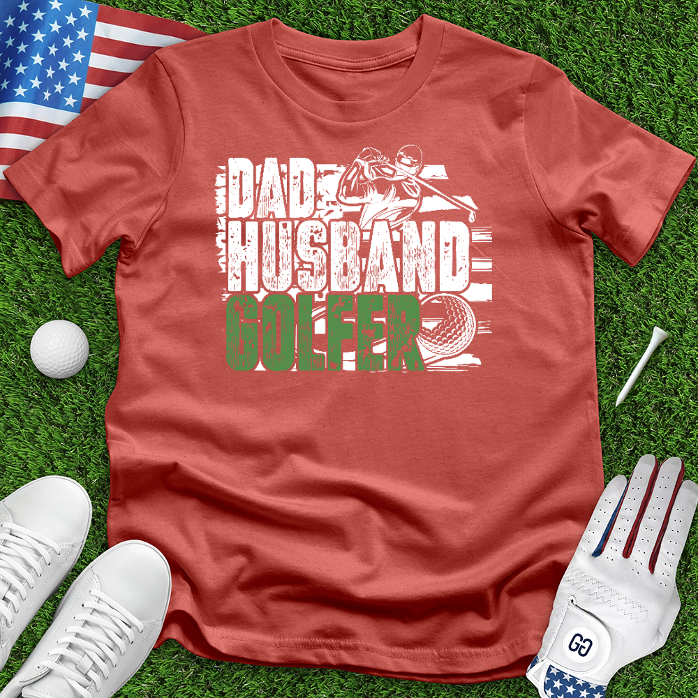 Dad Husband Golfer Tee