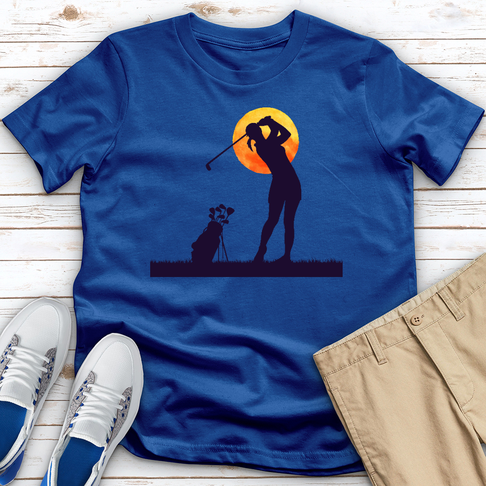 Female Golfer 3 Tee