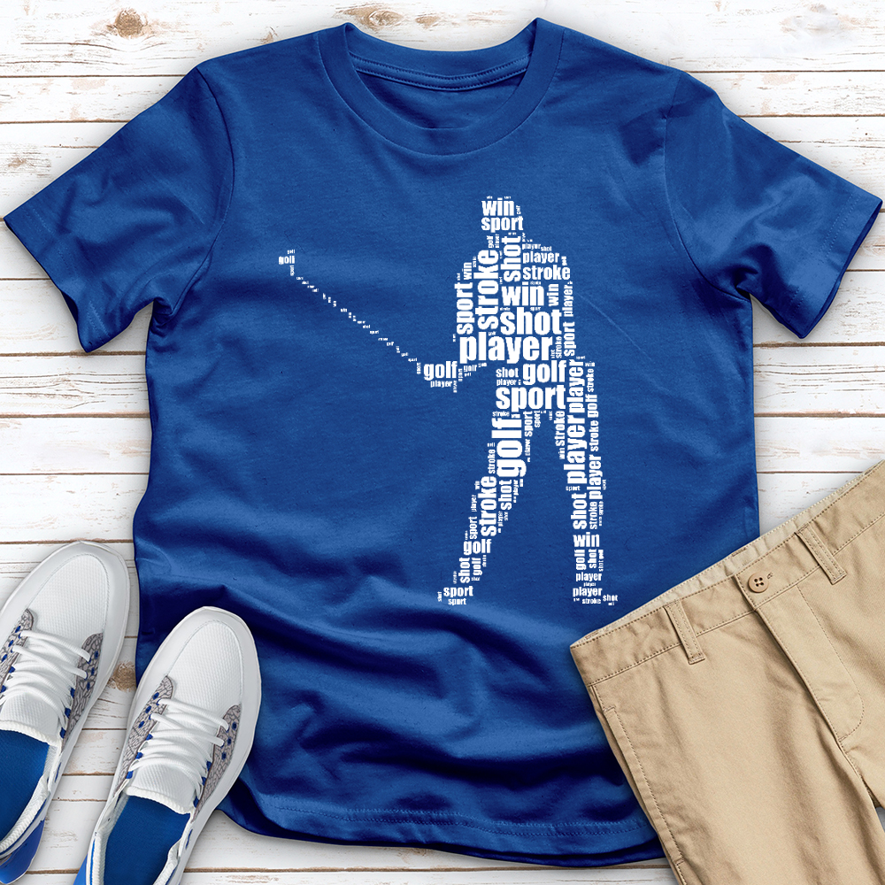 Typography Golf Tee