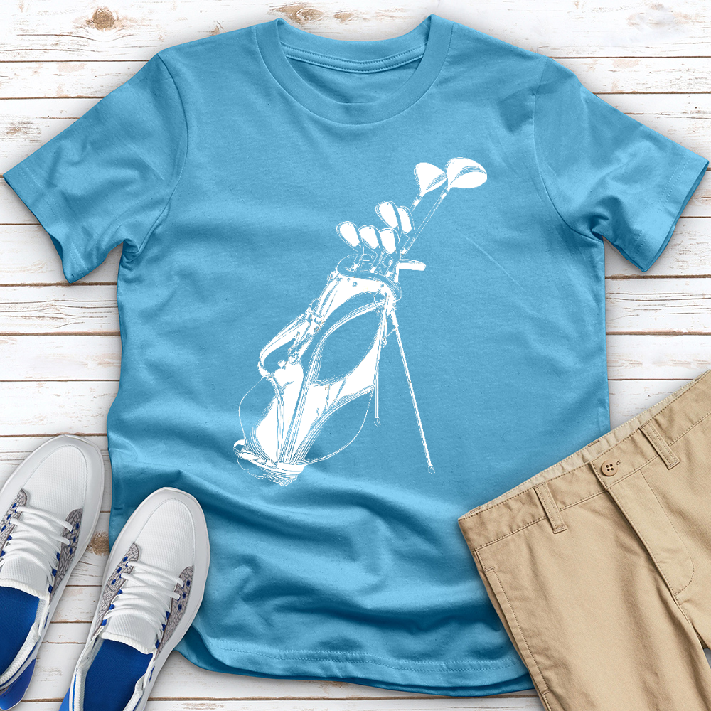 Sketched Golf Bag Tee