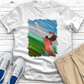 Female Golfer Oil Painting Tee